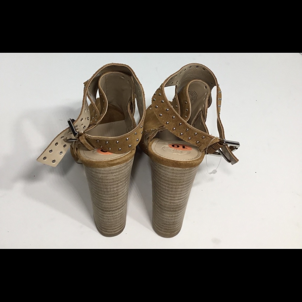 Tan Guess Erika Open Toe Heeled Sandal Sz 10M - Picture 7 of 7